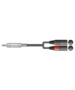 Citronic 190.136UK Καλώδιο Ήχου 3.5mm mini jack σε 2 x Stereo XLRF 1m