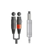Citronic 190.136UK Καλώδιο Ήχου 3.5mm mini jack σε 2 x Stereo XLRF 1m - Image 2