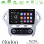 Clarion GL700 Lite Series 8Core Android ClarionOS 6+128GB Ford Mondeo 2007-2011 (Auto A/C) Navigation Multimedia Tablet 10" Με Carplay & Android Auto
