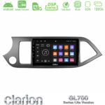 Clarion GL700 Lite Series 8Core Android ClarionOS 6+128GB Kia Picanto Navigation Multimedia Tablet 9" Με Carplay & Android Auto