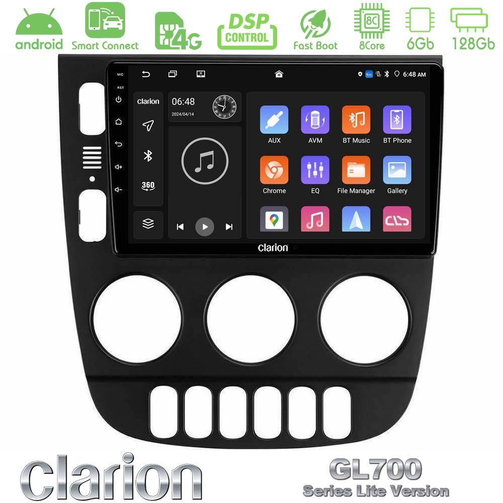 Clarion GL700 Lite Series 8Core Android ClarionOS 6+128GB Mercedes ML Class 1998-2005 Navigation Multimedia Tablet 9" Με Carplay & Android Auto