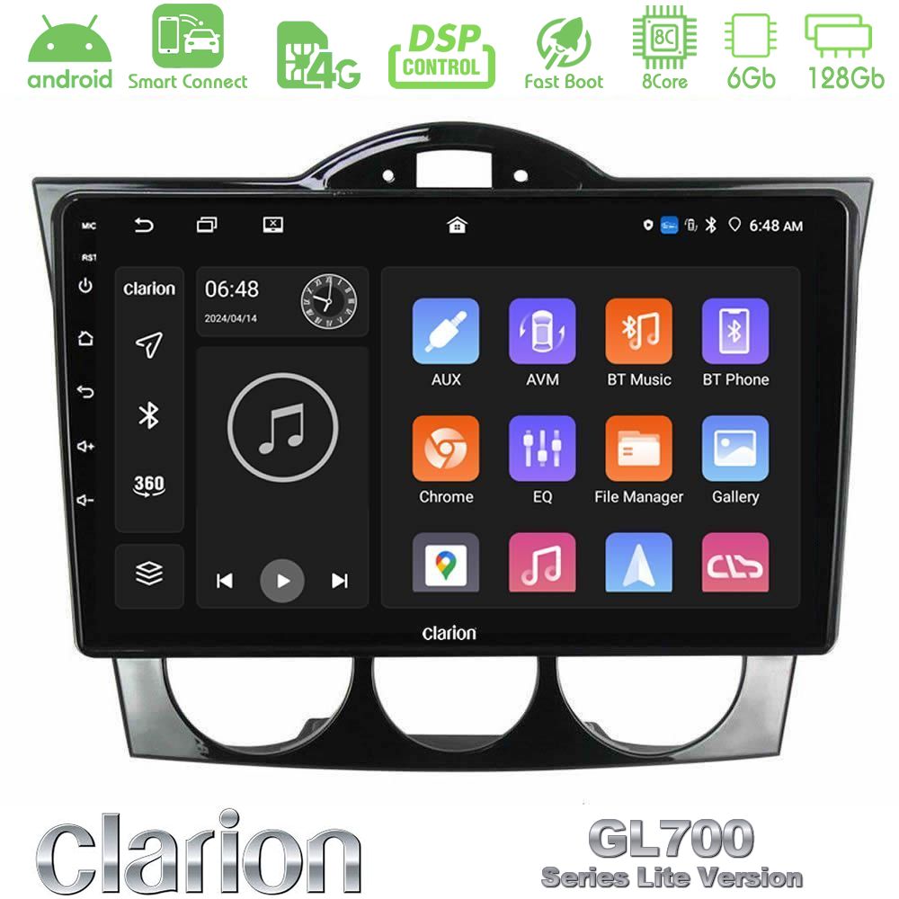 Clarion GL700 Lite Series 8Core Android ClarionOS 6+128GB Mazda RX8 2003-2008 Navigation Multimedia Tablet 9" Με Carplay & Android Auto