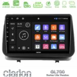 Clarion GL700 Lite Series 8Core Android ClarionOS 6+128GB Renault Clio 2005-2012 Navigation Multimedia Tablet 9" Με Carplay & Android Auto