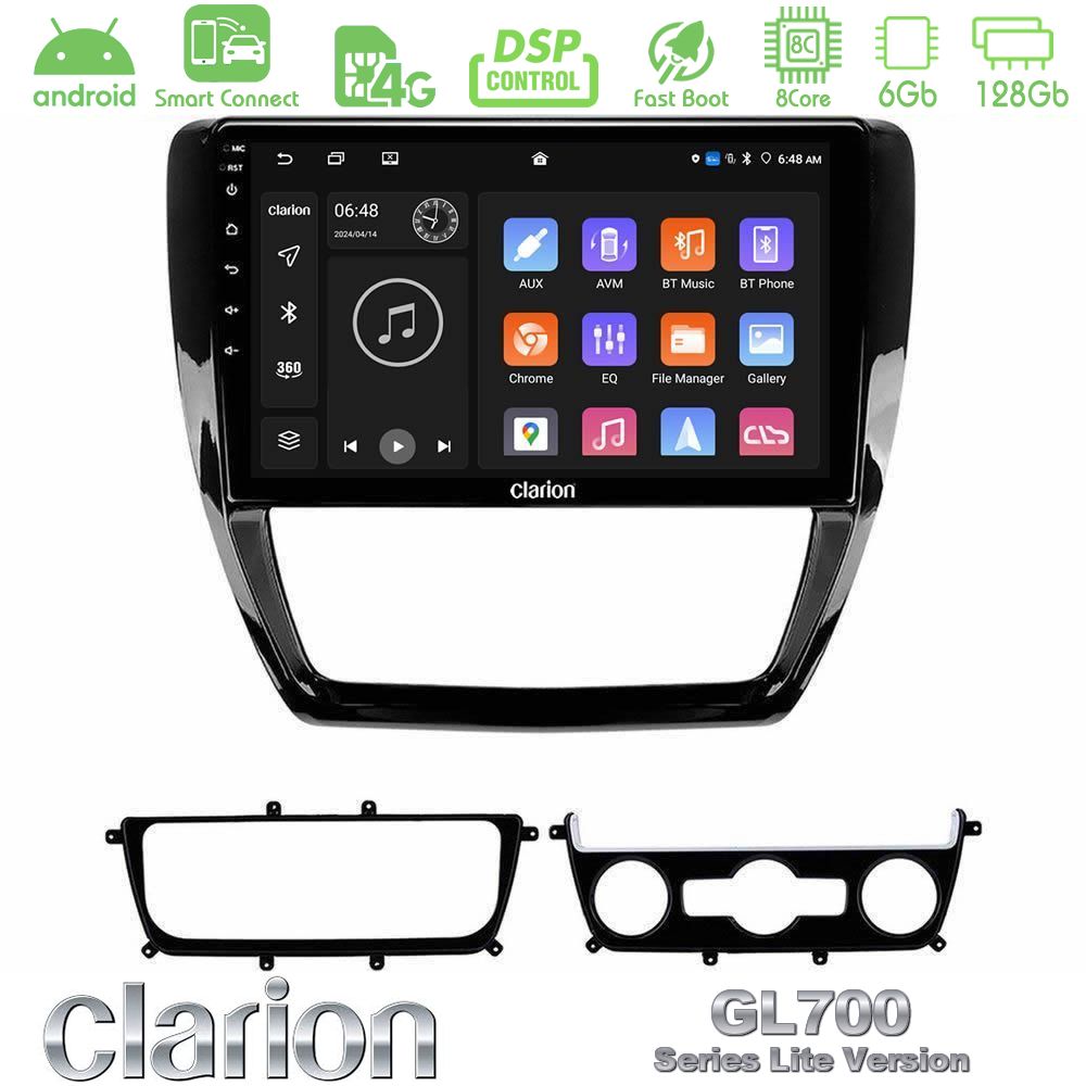 Clarion GL700 Lite Series 8Core Android ClarionOS 6+128GB VW Jetta Navigation Multimedia Tablet 10" Με Carplay & Android Auto