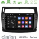 Clarion GL300+ Series 4Core Android ClarionOS 4+64GB  Citroen C4 2004-2010 Navigation Multimedia Tablet 9" (μαύρο χρώμα)