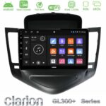 Clarion GL300+ Series 4Core Android ClarionOS 4+64GB     Chevrolet Cruze 2009-2012 Navigation Multimedia Tablet 9"    (Μαύρο)