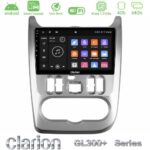 Clarion GL300+ Series 4Core Android ClarionOS 4+64GB  Dacia Duster/Sandero/Logan Navigation Multimedia Tablet 9"