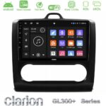 Clarion GL300+ Series 4Core Android ClarionOS 4+64GB  Ford Focus Auto AC Navigation Multimedia Tablet 9" (Μαύρο Χρώμα)
