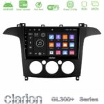 Clarion GL300+ Series 4Core Android ClarionOS 4+64GB  Ford S-Max 2006-2008 (manual A/C) Navigation Multimedia Tablet 9"