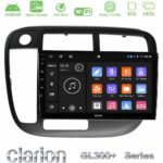 Clarion GL300+ Series 4Core Android ClarionOS 4+64GB Honda Civic 1995-2001 Navigation Multimedia Tablet 9"