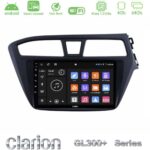 Clarion GL300+ Series 4Core Android ClarionOS 4+64GB Hyundai i20 2014-2018 RHD Navigation Multimedia Tablet 9"
