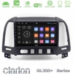 Clarion GL300+ Series 4Core Android ClarionOS 4+64GB Hyundai Santa Fe 2006-2013 Navigation Multimedia Tablet 9"