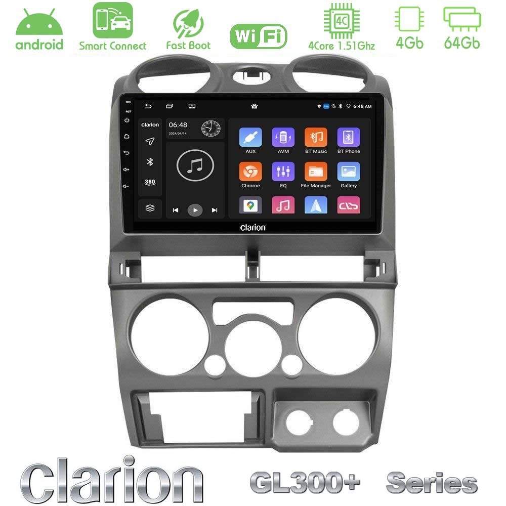 Clarion GL300+ Series 4Core Android ClarionOS 4+64GB  Isuzu D-Max 2007-2011 Navigation Multimedia Tablet 9"