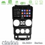 Clarion GL300+ Series 4Core Android ClarionOS 4+64GB  Jeep Wrangler 2008-2010 Navigation Multimedia Tablet 9"
