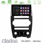 Clarion GL300+ Series 4Core Android ClarionOS 4+64GB  Jeep Commander 2007-2008 Navigation Multimedia Tablet 9"