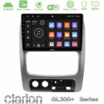 Clarion GL300+ Series 4Core Android ClarionOS 4+64GB Jeep Cherokee (KJ) 2002-2007 Navigation Multimedia Tablet 9″