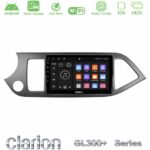 Clarion GL300+ Series 4Core Android ClarionOS 4+64GB  Kia Picanto Navigation Multimedia Tablet 9"