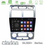 Clarion GL300+ Series 4Core Android ClarionOS 4+64GB  Kia Sportage 2005-2008 Navigation Multimedia Tablet 9""