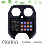 Clarion GL300+ Series 4Core Android ClarionOS 4+64GB  Nissan Micra 2011-2014 Navigation Multimedia Tablet 9"