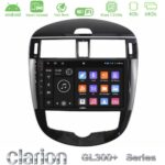 Clarion GL300+ Series 4Core Android ClarionOS 4+64GB  Nissan Pulsar 2015-2018 Navigation Multimedia Tablet 9"