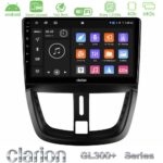 Clarion GL300+ Series 4Core Android ClarionOS 4+64GB  Peugeot 207 Navigation Multimedia Tablet 9"