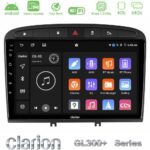 Clarion GL300+ Series 4Core Android ClarionOS 4+64GB  Peugeot 308/RCZ Navigation Multimedia Tablet 9"