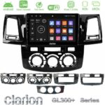 Clarion GL300+ Series 4Core Android ClarionOS 4+64GB  Toyota Hilux 2007-2016 Navigation Multimedia Tablet 9"