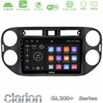 Clarion GL300+ Series 4Core Android ClarionOS 4+64GB  VW Tiguan Navigation Multimedia Tablet 9" (23mm alarm button)