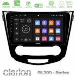 Clarion GL300 Series 4Core Android ClarionOS 2+32GB Nissan Qashqai J11 (Manual A/C) Navigation Multimedia Tablet 10" Με Carplay & Android Auto