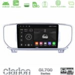 Clarion GL700 Series 8Core Android ClarionOS 4+64GB Kia Sportage 2016-2018 Navigation Multimedia Tablet 9" Με Carplay & Android Auto