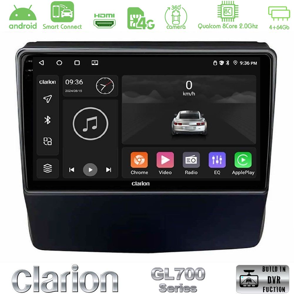 Clarion GL700 Series 8Core Android ClarionOS 4+64GB Subaru Forester/Impreza 2018-2021 Navigation Multimedia Tablet 9" Με Carplay & Android Auto