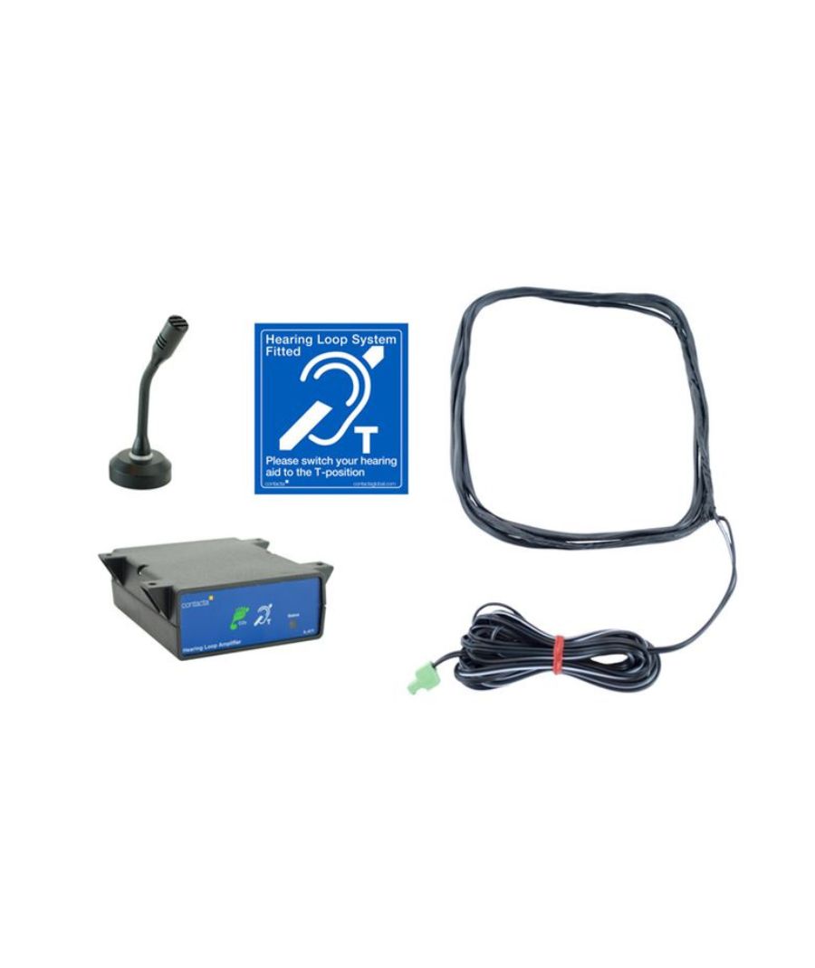 Contacta IL-K200-80-00 Under the Counter Loop System with Brass Stem Halo Microphone (Σετ)