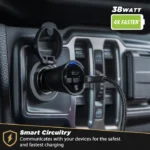 Scosche CPDCA32-SP Dual-Port USB-C & USB-A Car Charger - Image 3