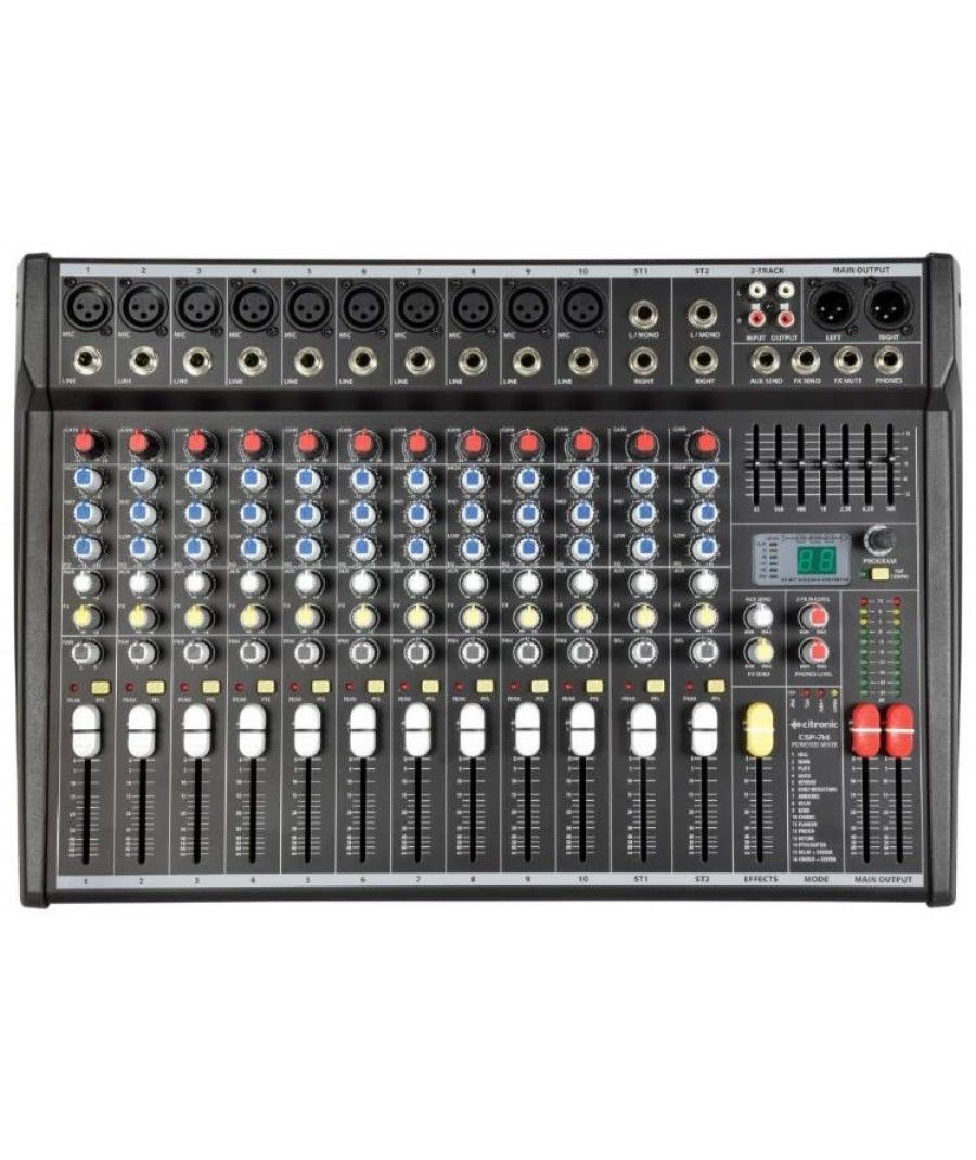 Citronic CSP-714 Αυτοενισχυόμενη Κονσόλα Μίξης Compact Με DSP 2X350W RMS (Τεμάχιο)