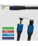 Oehlbach Giga Καλώδιο Streaming και Δικτύου Cat 8.1 3m Black (Τεμάχιο) - Image 3