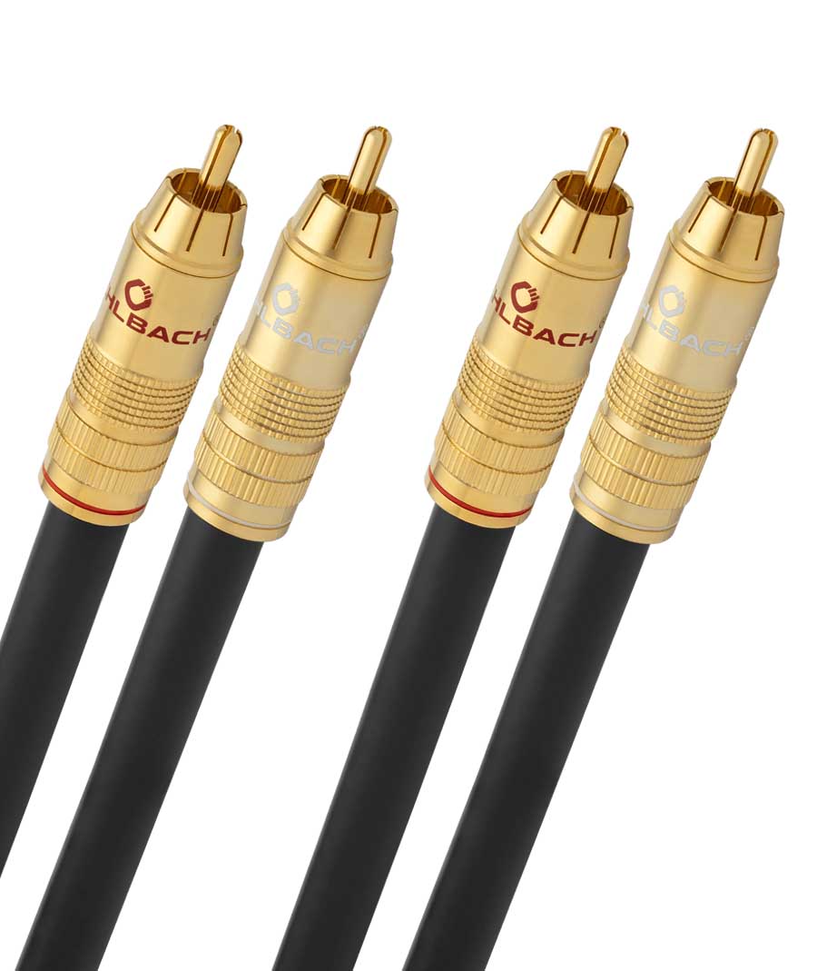 Oehlbach NF 214 Master Διπλό Καλώδιο RCA Ανθρακί 0.5m (2 Τεμάχια)