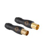 Oehlbach Transmission Shift Υψηλής Ποιότητας Συνδέσεις Κεραίας Male/female Black (2 Τεμάχια)