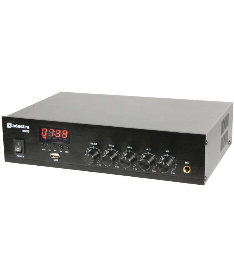 Adastra DM25 Ενισχυτής 100V Με USB/FM Και Bluetooth 25W RMS (Τεμάχιο)