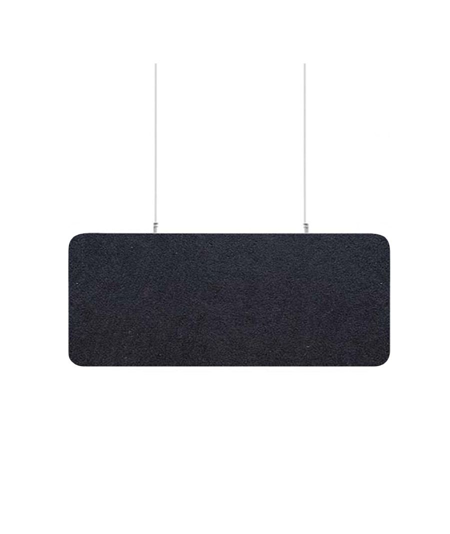 Audiodesigner ECOBAFFLE Rectangle Ηχοαπορροφητικά Πάνελ Οροφής 60x120x4cm / 2,88 τ.μ. Μαύρο (4 Τεμάχια)
