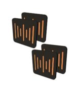 Audiodesigner Ecoplan Sounder Line Black/Orange Ηχοαπορροφητικά Πάνελ Πολυεστέρα 600x600x40 mm / 1.44 τ.μ. (4 Τεμάχια)