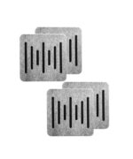 Audiodesigner Ecoplan Sounder Line  Light Grey/Black Ηχοαπορροφητικό Πάνελ Πολυεστέρα 600x600x40 mm / 1.44 τ.μ. (4 Τεμάχια)