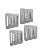 Audiodesigner Ecoplan Sounder Line Light Grey Νo Ιnserts Ηχοαπορροφητικό Πάνελ Πολυεστέρα 60x60x4 cm / 1.44 τ.μ. (4 Τεμάχια)