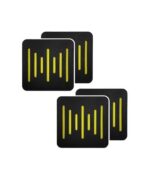 Audiodesigner Ecoplan Sounder Line Black/Light Green Ηχοαπορροφητικό Πάνελ Πολυεστέρα 600x600x40 mm / 1.44 τ.μ. (4 Τεμάχια)