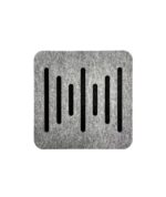 Audiodesigner Ecoplan Sounder Line  Light Grey/Black Ηχοαπορροφητικό Πάνελ Πολυεστέρα 600x600x40 mm / 1.44 τ.μ. (4 Τεμάχια) - Image 3