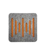 Audiodesigner Ecoplan Sounder Line Light Grey Νo Ιnserts Ηχοαπορροφητικό Πάνελ Πολυεστέρα 600x600x40 mm / 0,36 τ.μ. - Image 4