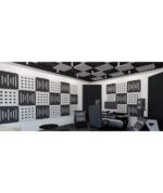 Audiodesigner Ecoplan Sounder Line Light Grey Νo Ιnserts Ηχοαπορροφητικό Πάνελ Πολυεστέρα 60x60x4 cm / 1.44 τ.μ. (4 Τεμάχια) - Image 2