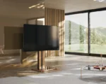 FITUEYES Cantor FT78 Light Oak Επιδαπέδια Βάση Τηλεόρασης 43"-78" με Ρυθμιζόμενο Ύψος & Κλίση - Image 2