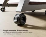 FITUEYES Floor Protective Casters Black Σετ 4 Τροχών Υψηλής Αντοχής με Φρένο για Προστασία Δαπέδου - Image 3