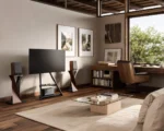 FITUEYES Eiffel FT65 Black Επιδαπέδια Βάση Τηλεόρασης με Ρόδες 32"-65" - Image 2