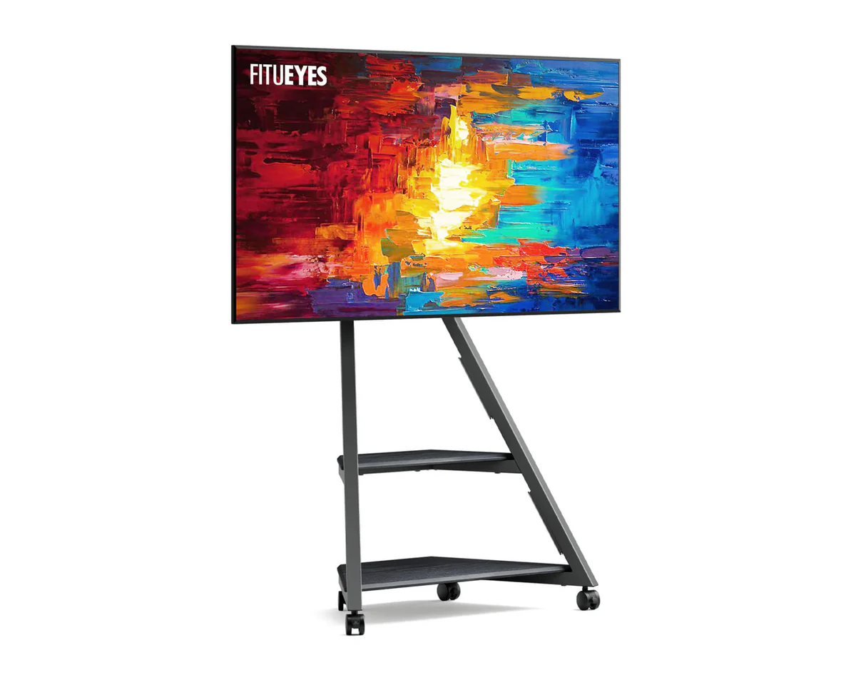 FITUEYES Eiffel FT65 Black Επιδαπέδια Βάση Τηλεόρασης με Ρόδες 32"-65"